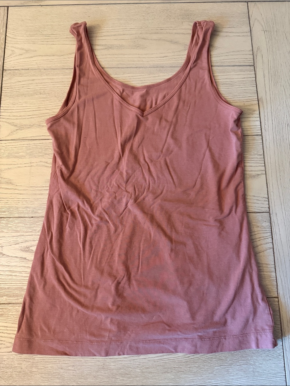Women's Dusty Rose V-Neck Tank Top